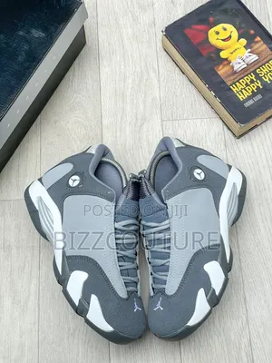 Original AIR JORDAN 14 Flint Gray Sneakers Available Instore