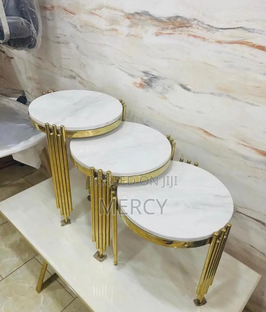 3 in 1 Marble Side Stools
