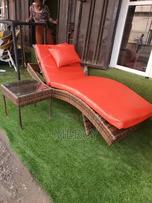 Sun Lounger With Mini Table