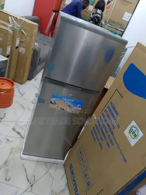 Skyrun 138 Liters Double Door Fridge + Door Rack