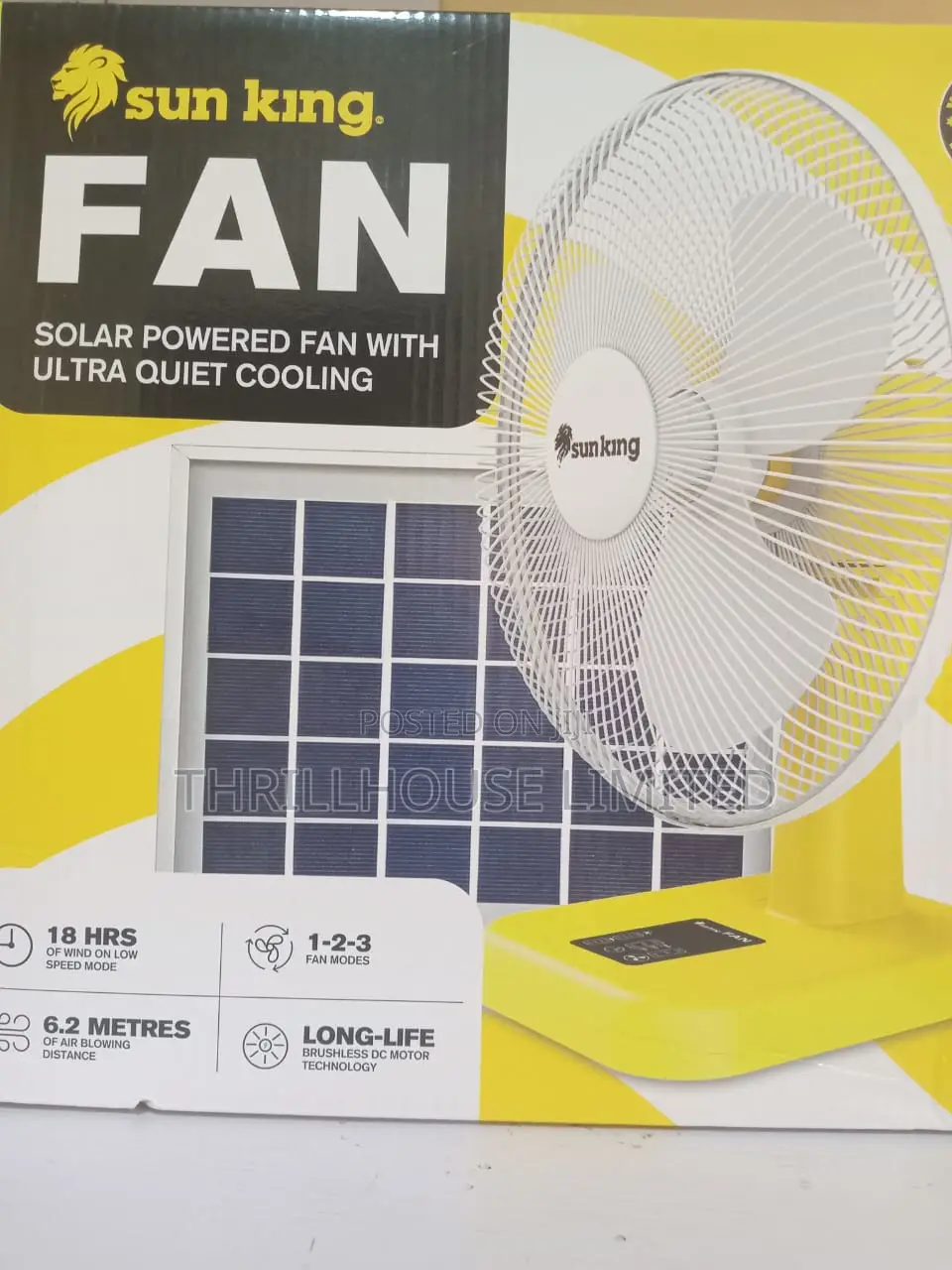 Sunking Table Fan With Panel -16 Inches