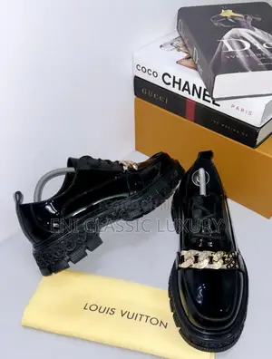 Super High Quality Glossy Shoes Louis Vuitton