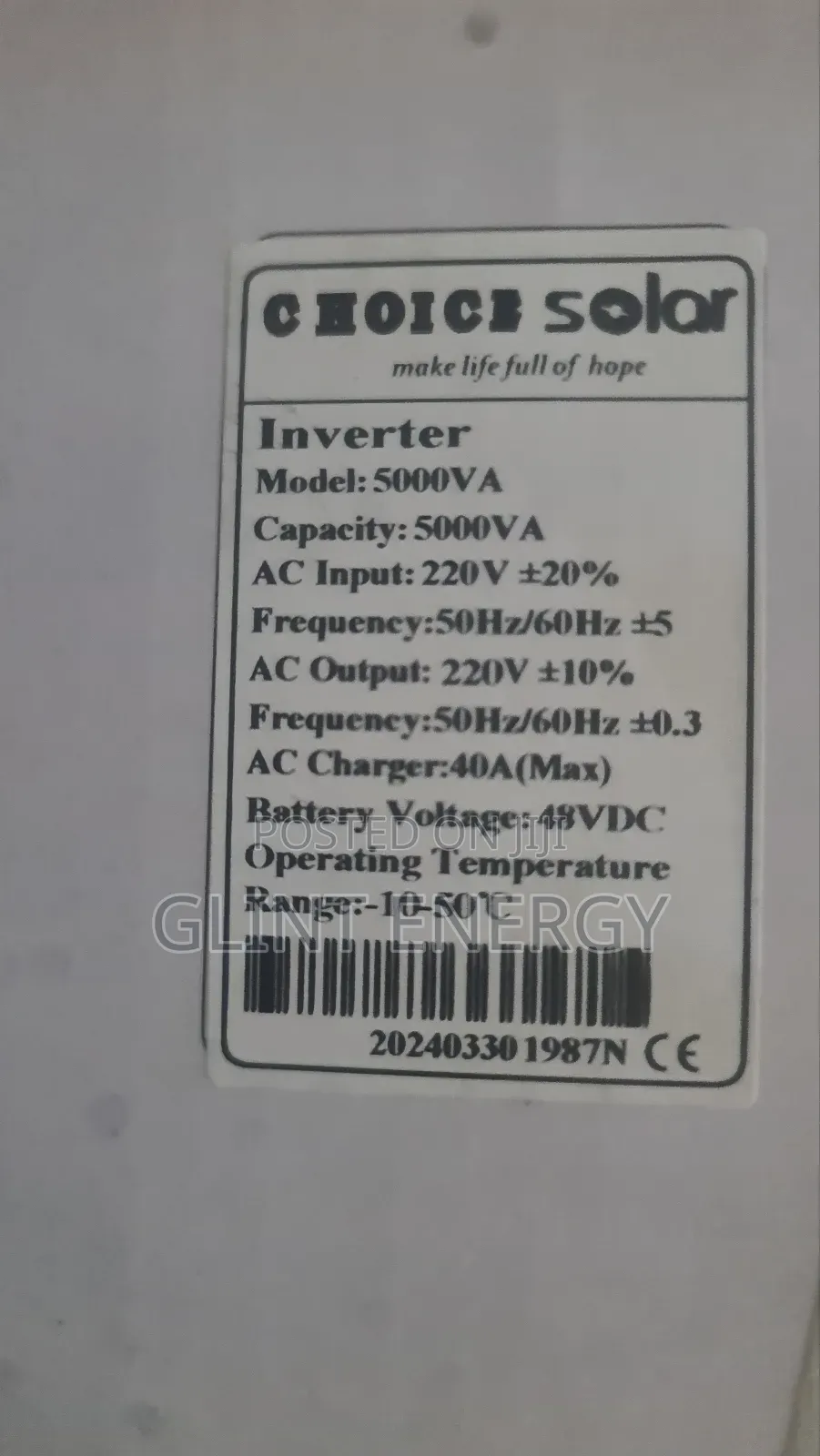 5kva 48v Choice Inverter