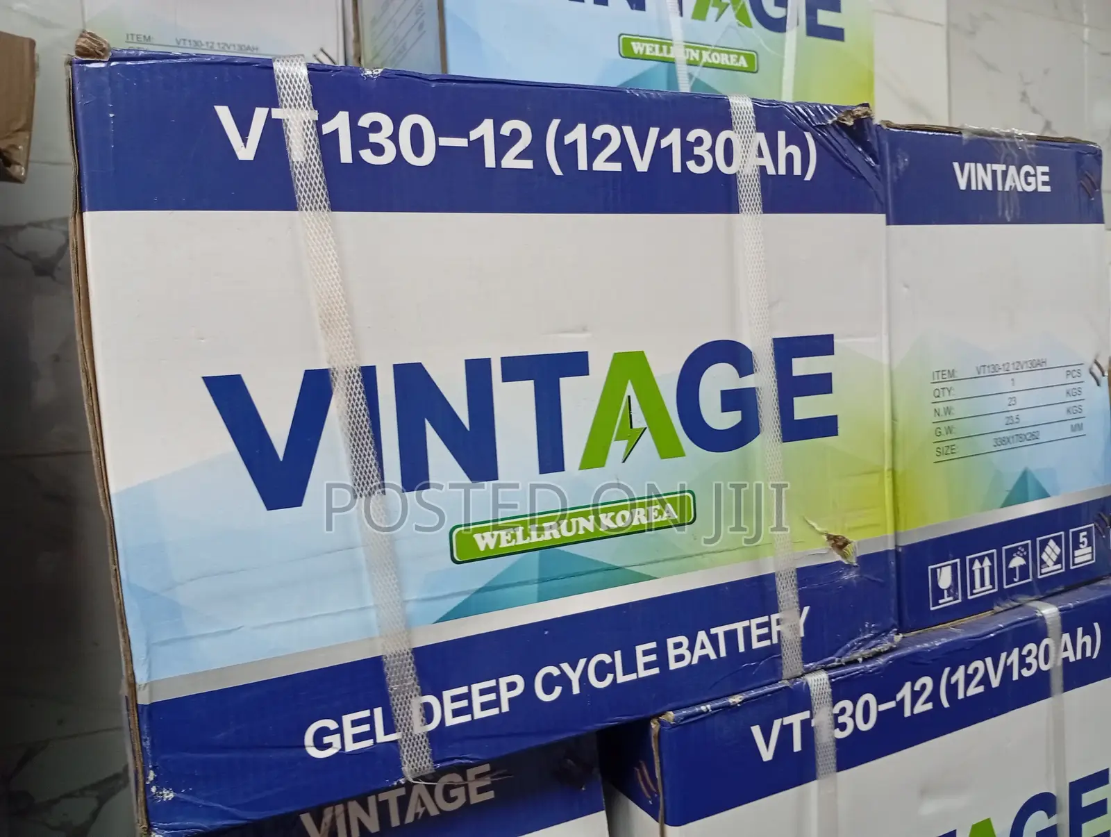 Vintage 130ah 12v Deep Cycle Battery