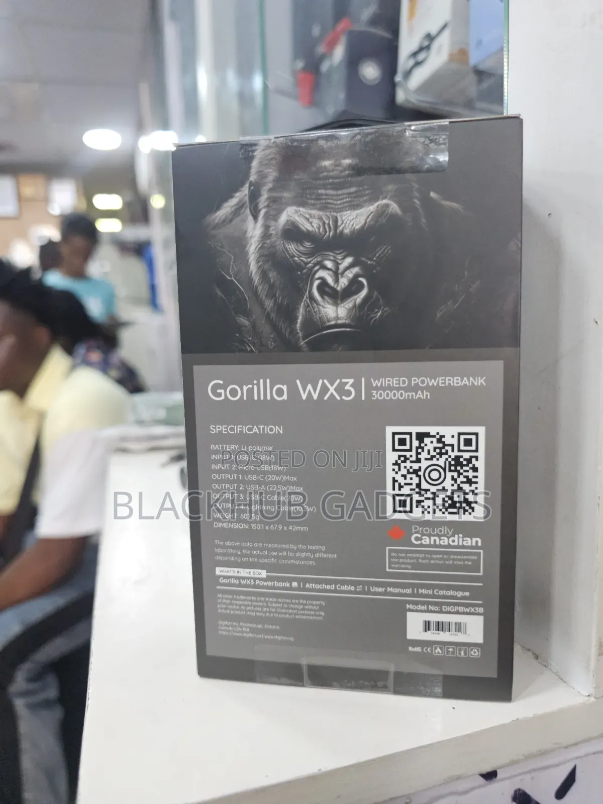 Digifon Gorilla WX3 Power Bank 30000mah