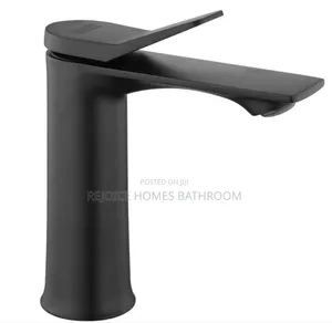 Modern Matte Black Single Handle Bathroom Faucet/ Tap Mixer