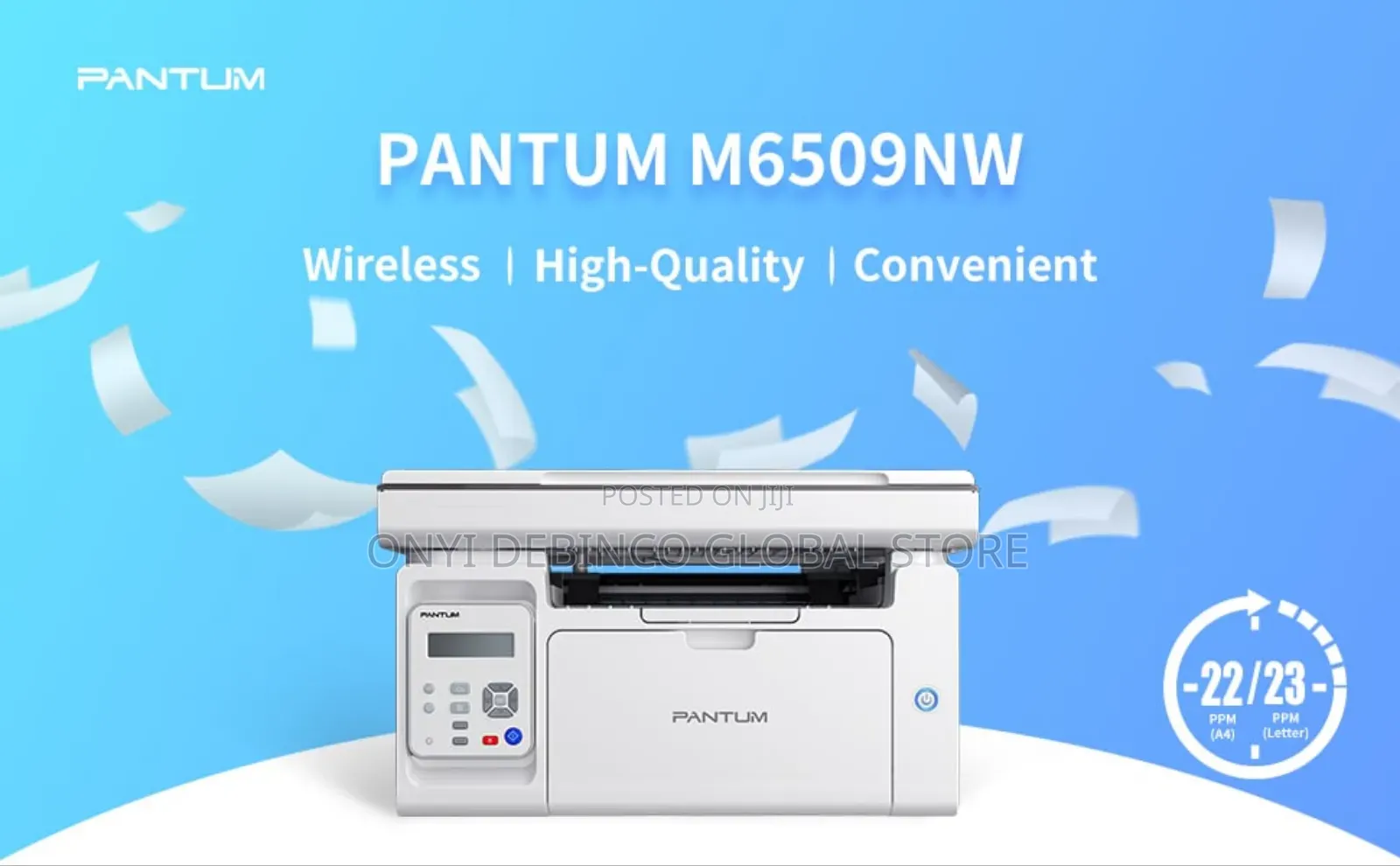 M6509NW Wireless Mono Multifunction Laser Printer B White