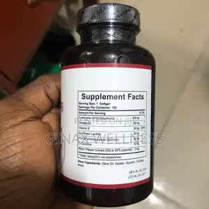 GINAX Coenzyme Q10 Capsules With PQQ and Omega-3