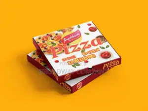 Pizza Boxes of Different Sizes, Fast Food Paper Packs, Food Wraps