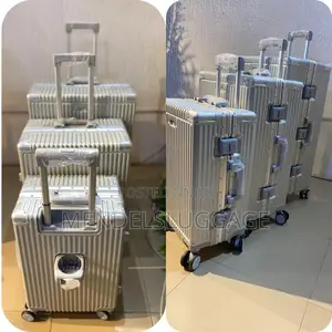 Compact Grey Suitcase