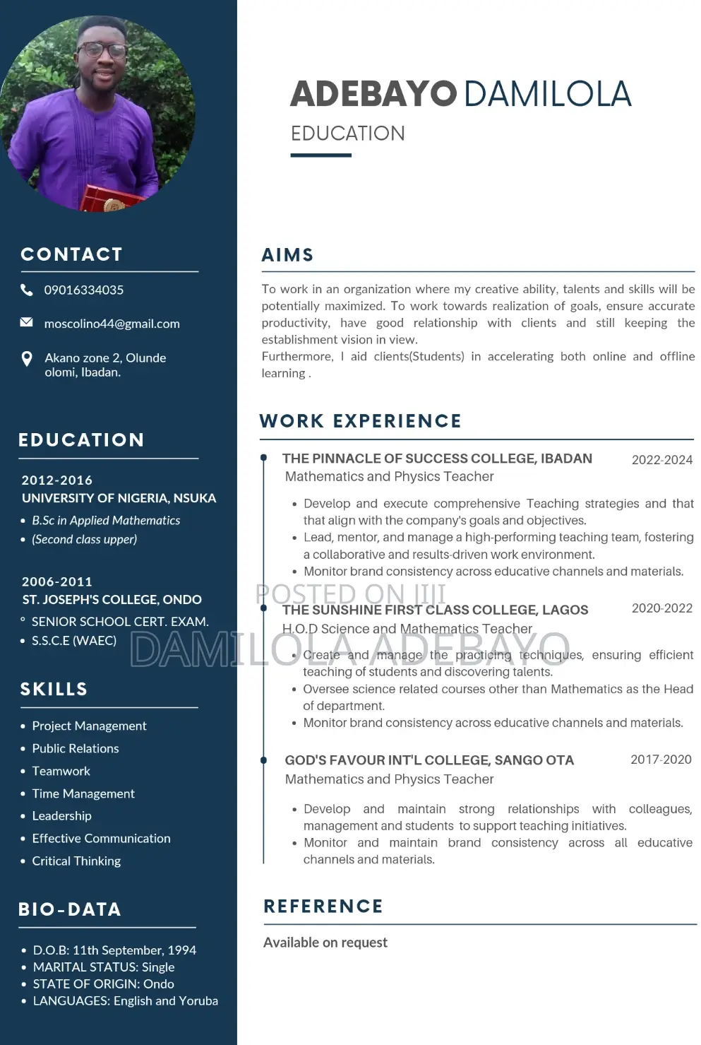 Office Assistance and Customer Relations Officer