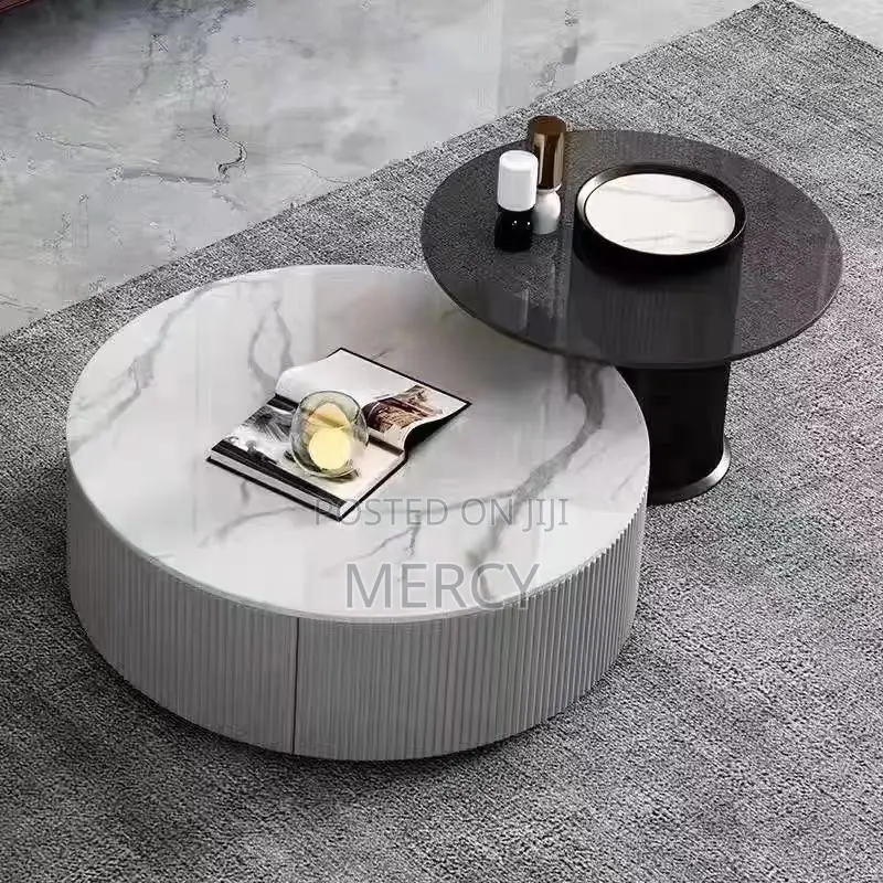 Marble Center Table With Side