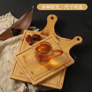 Rectangular Bamboo Pizza And Fruit Tray
