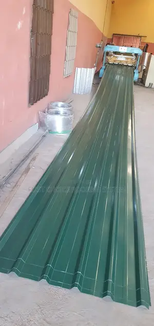 Green Long Sparn Design Oven Baked Aluminium Roofing Sheets