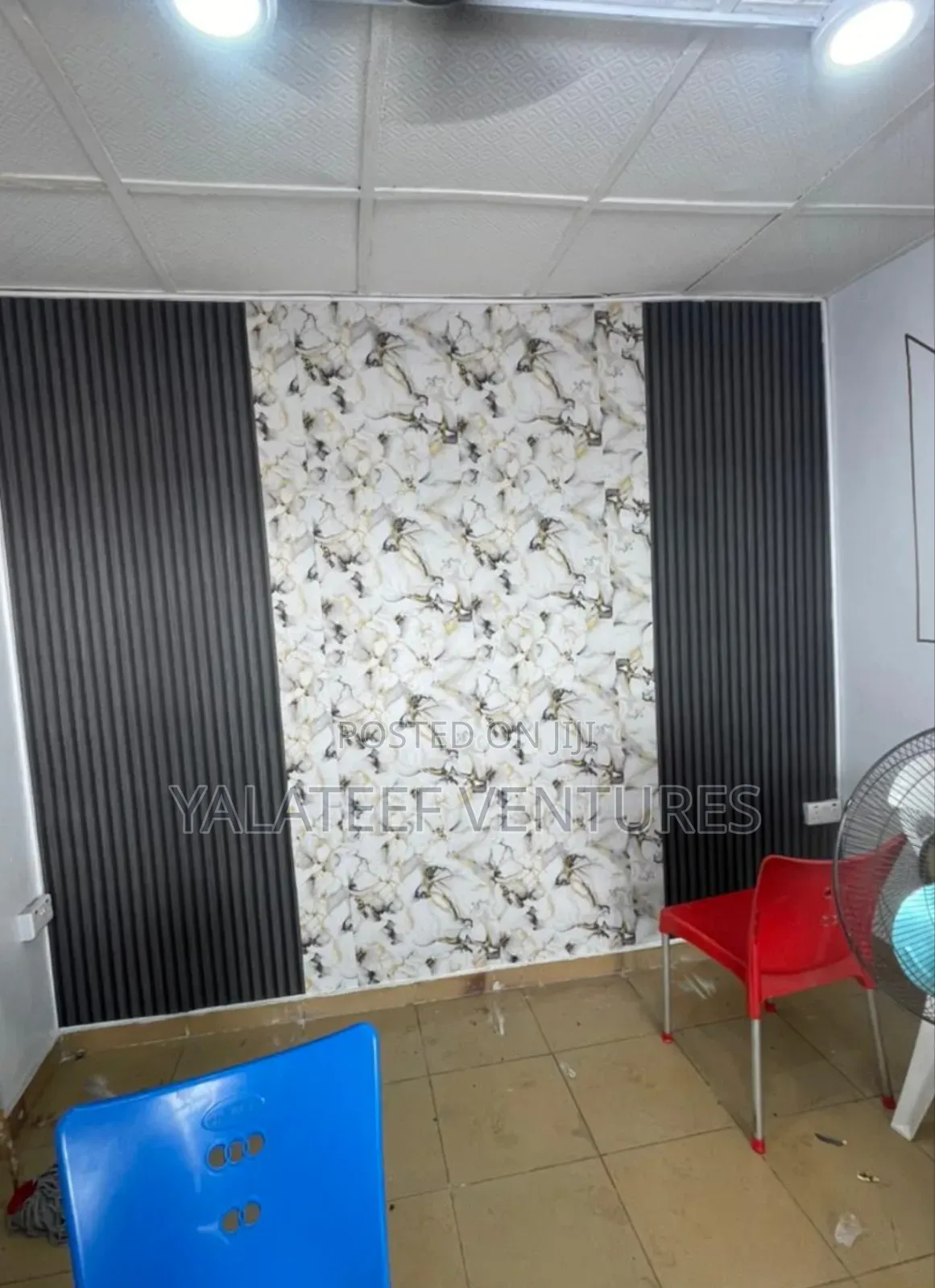 3D Fluted, Marble Type and Metallic Wallpaper