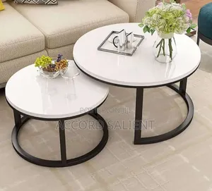 Set of Round 2 in 1 Marble Table