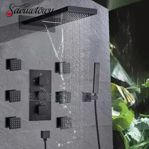 Luxury 5 Way Shower Mixer Tap Conduit Spray Panel