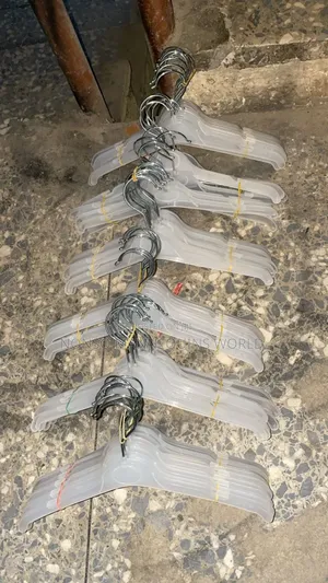 Plastic White Kids Hangers Big and Small