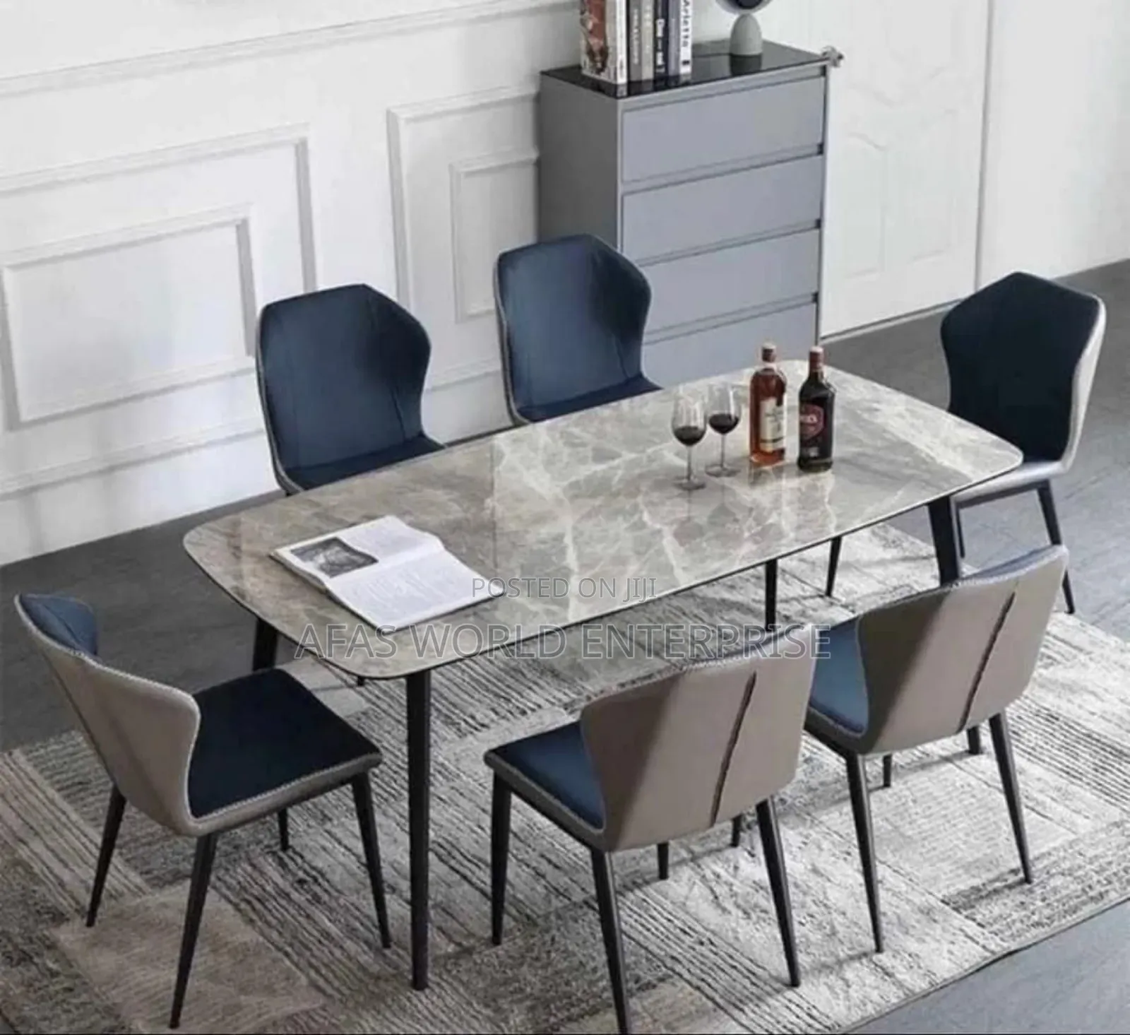 Marble Dining Table With Six Chairs