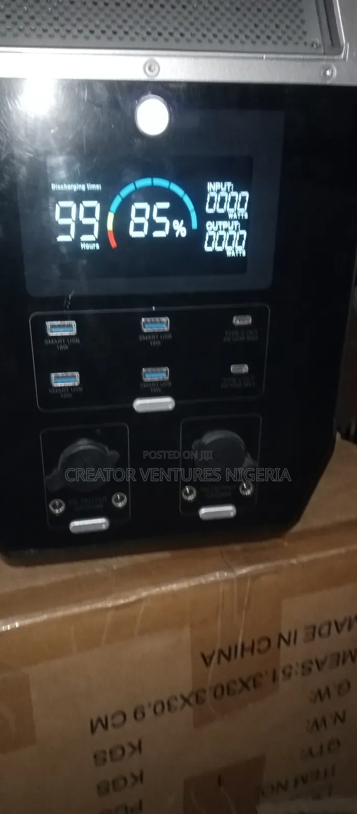 Solar Generator 2000W, Lithium Battery Wi-Fi/Bluetooth, USB