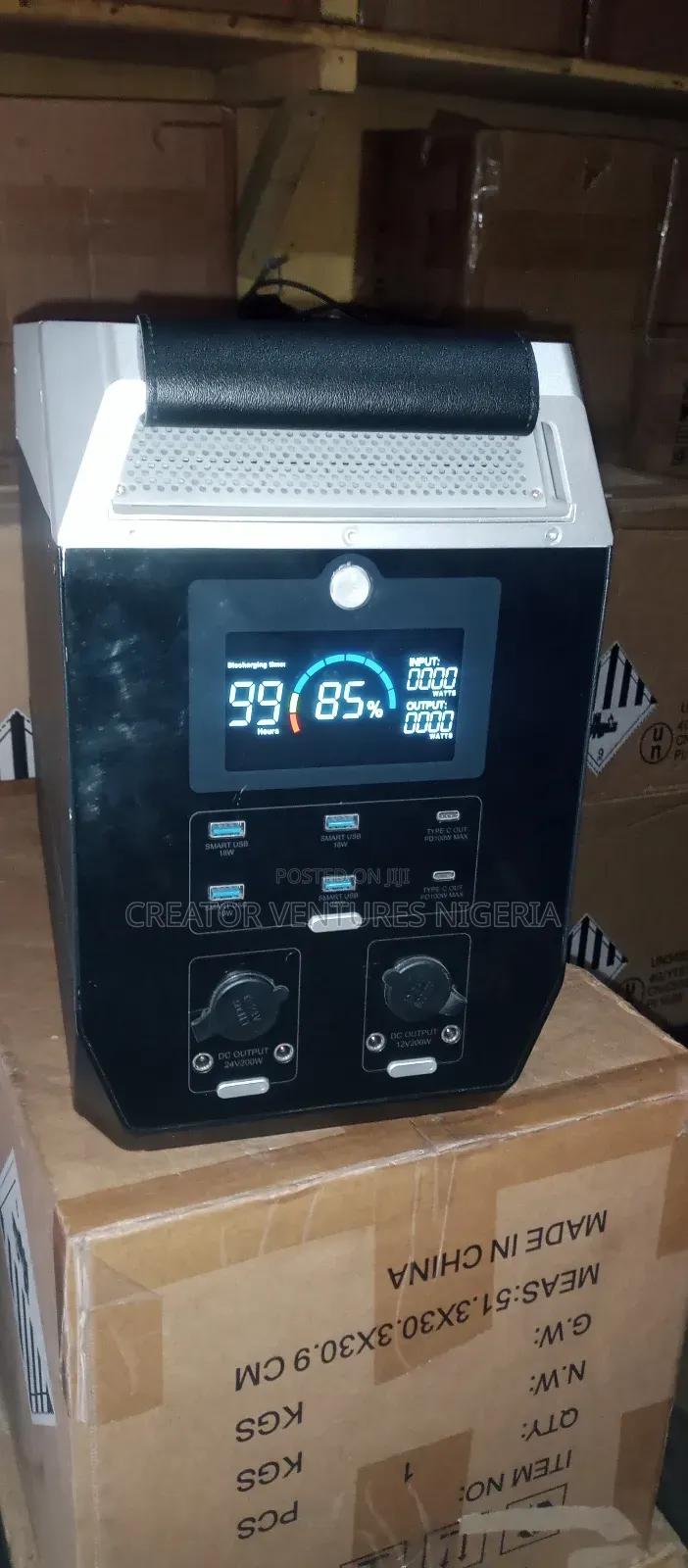Solar Generator 2000W, Lithium Battery Wi-Fi/Bluetooth, USB