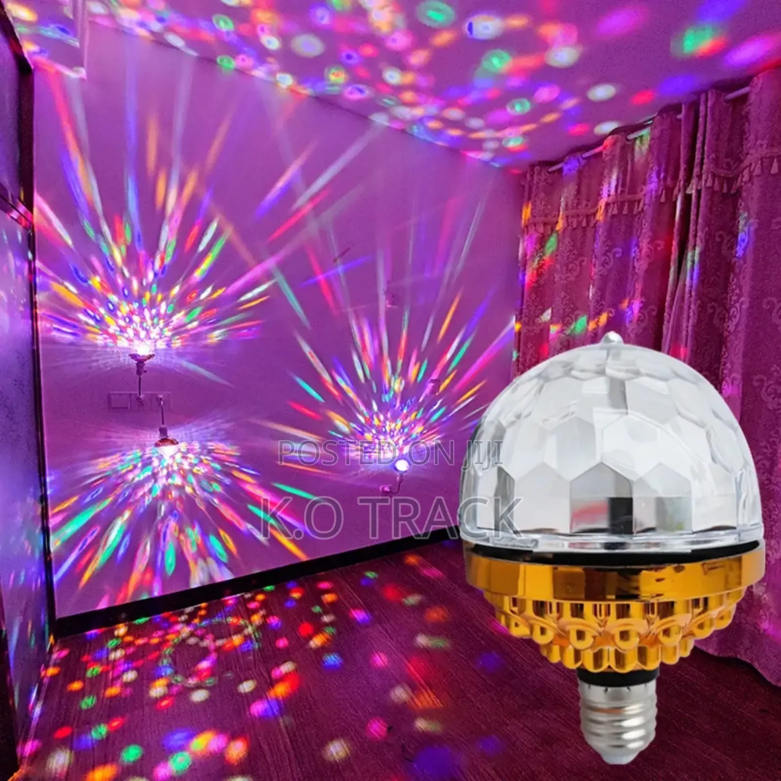 Rotating Fancy Bulb RGB Light