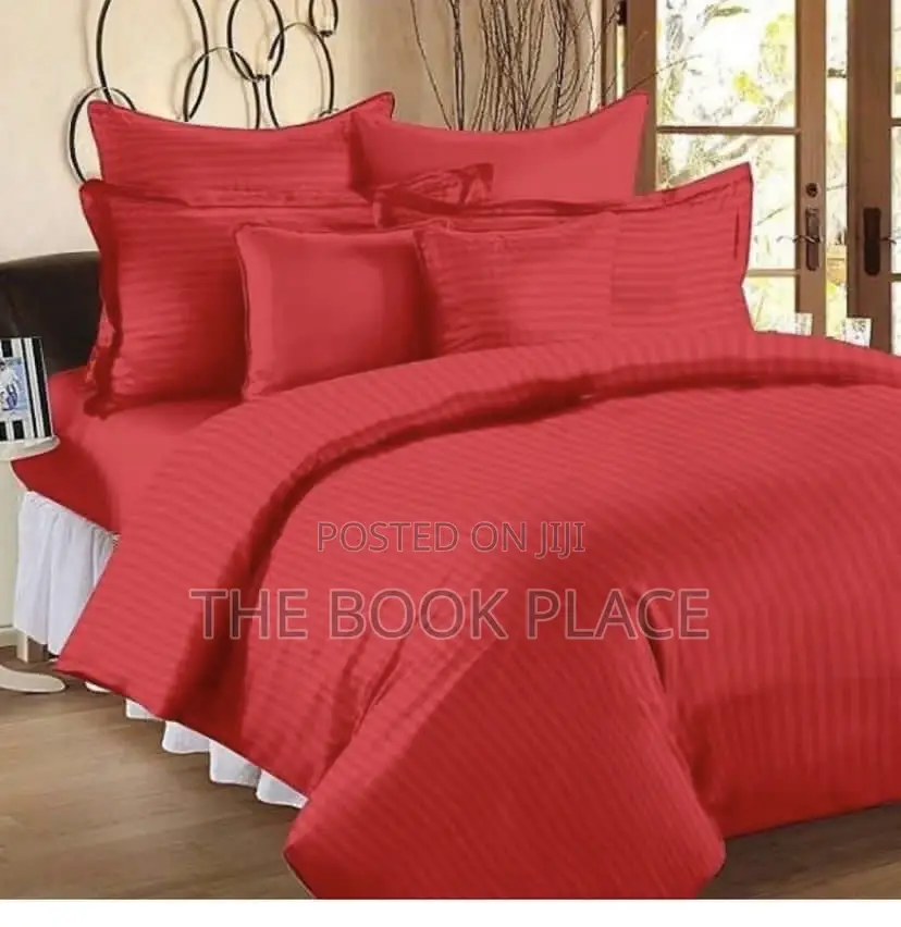 Red Stripe Cotton Bedsheet