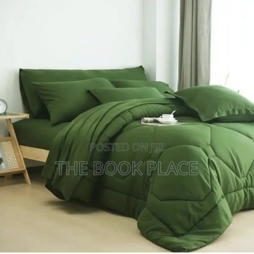 Olive Green Cotton Bedsheets