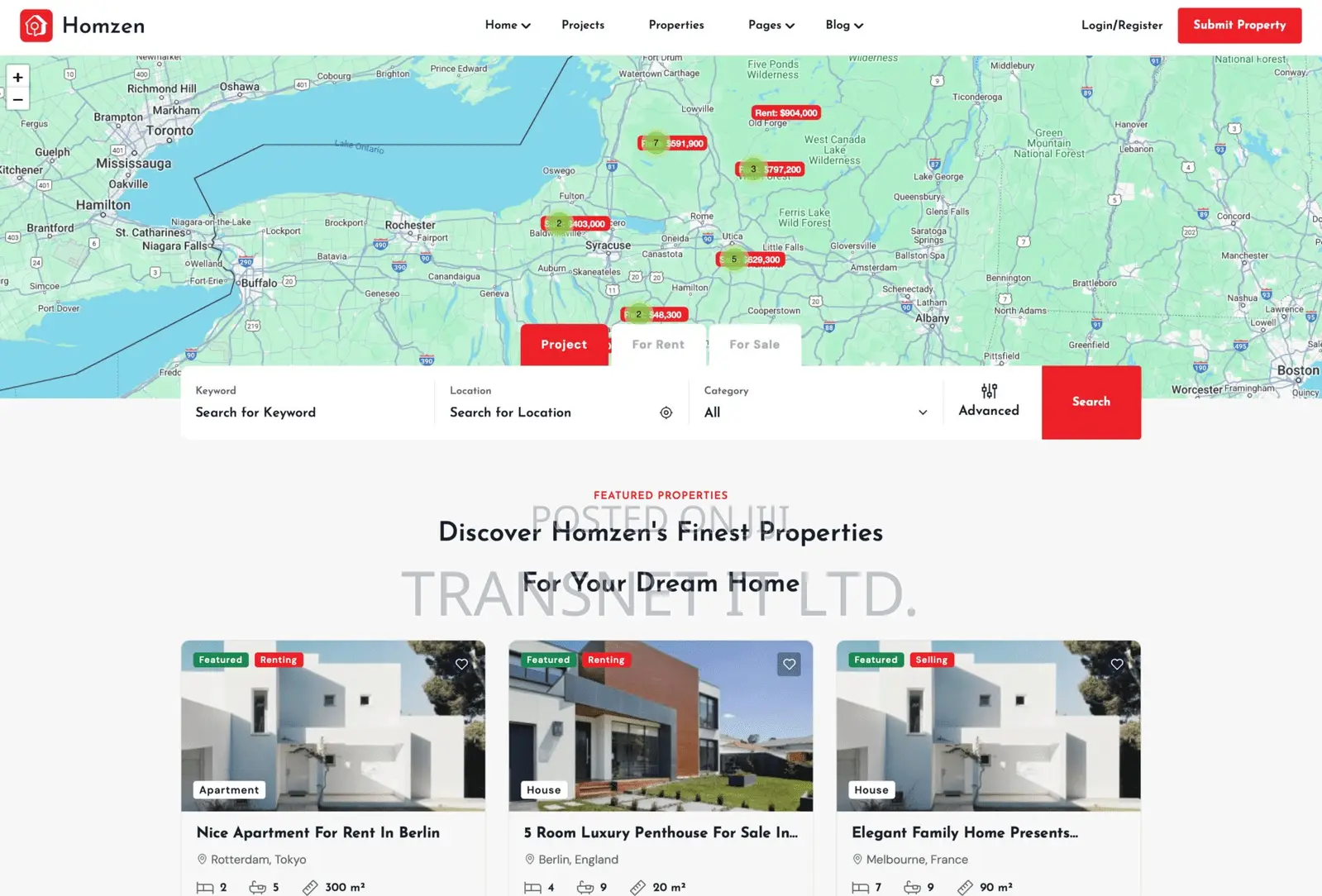 Professional Real Estate Website Design