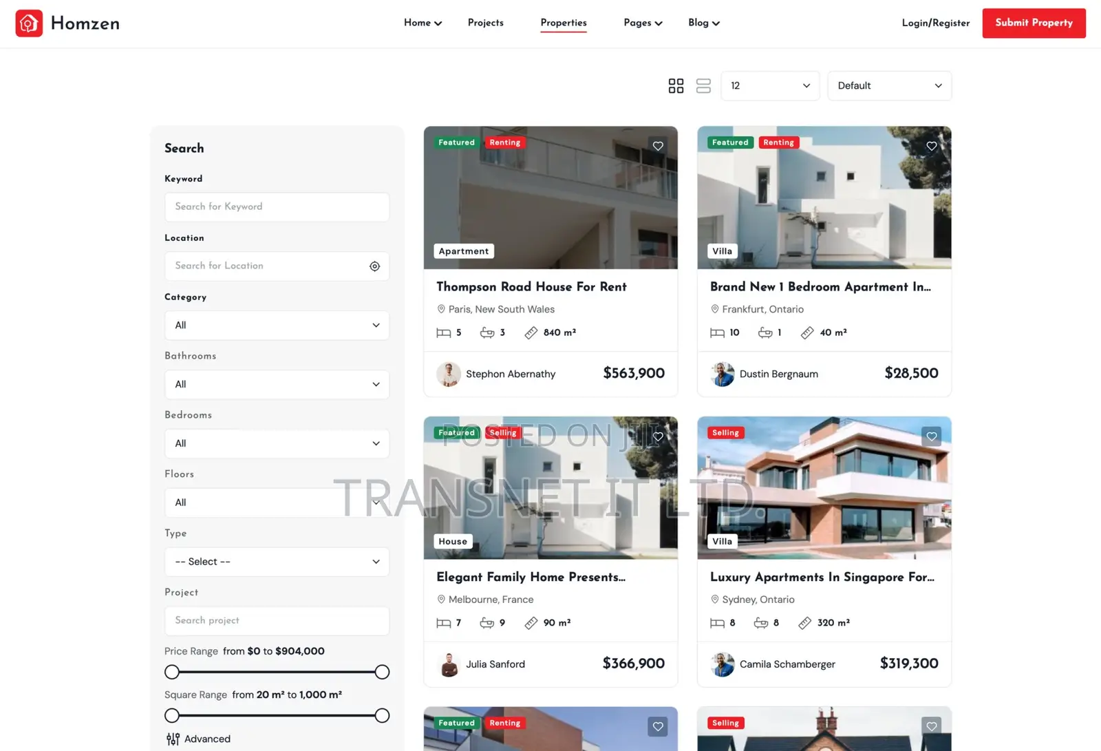 Professional Real Estate Website Design