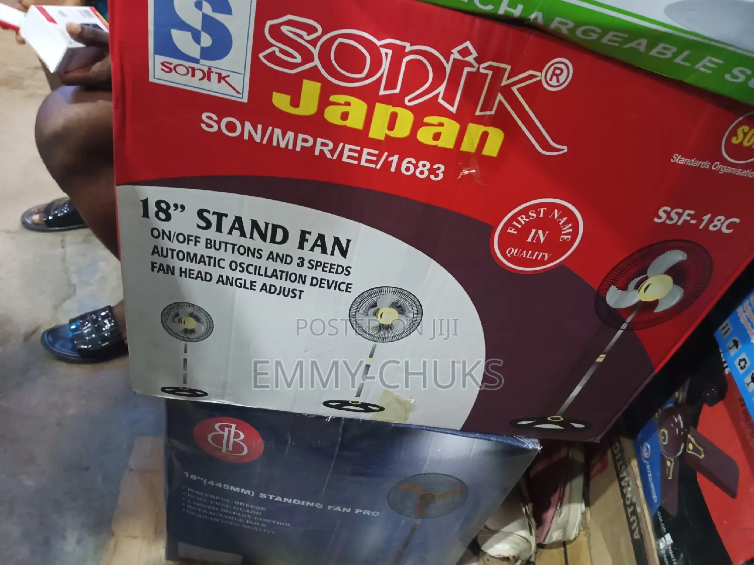 Sonik Standing Fan 18"