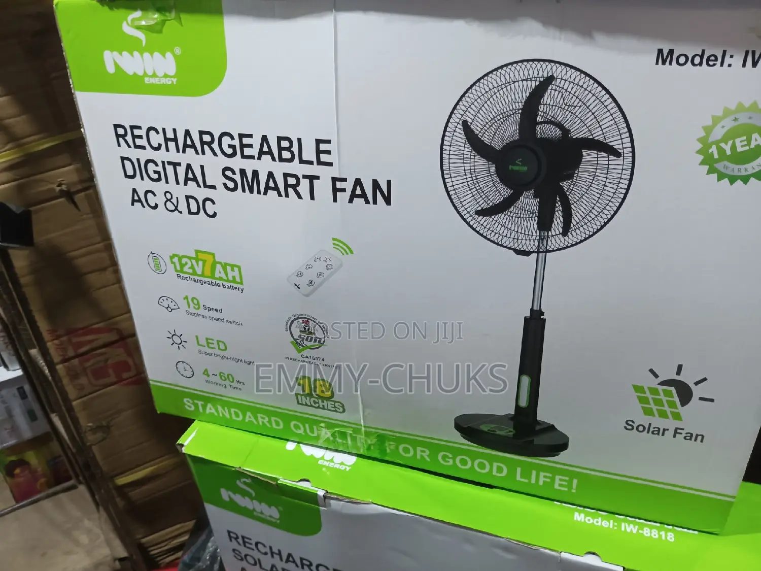 Original 18" Digital Smart Fan AC and DC
