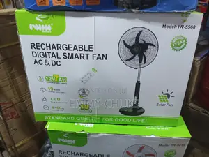 Powerful 18 Rechargeable Fan Digital Ac and Dc