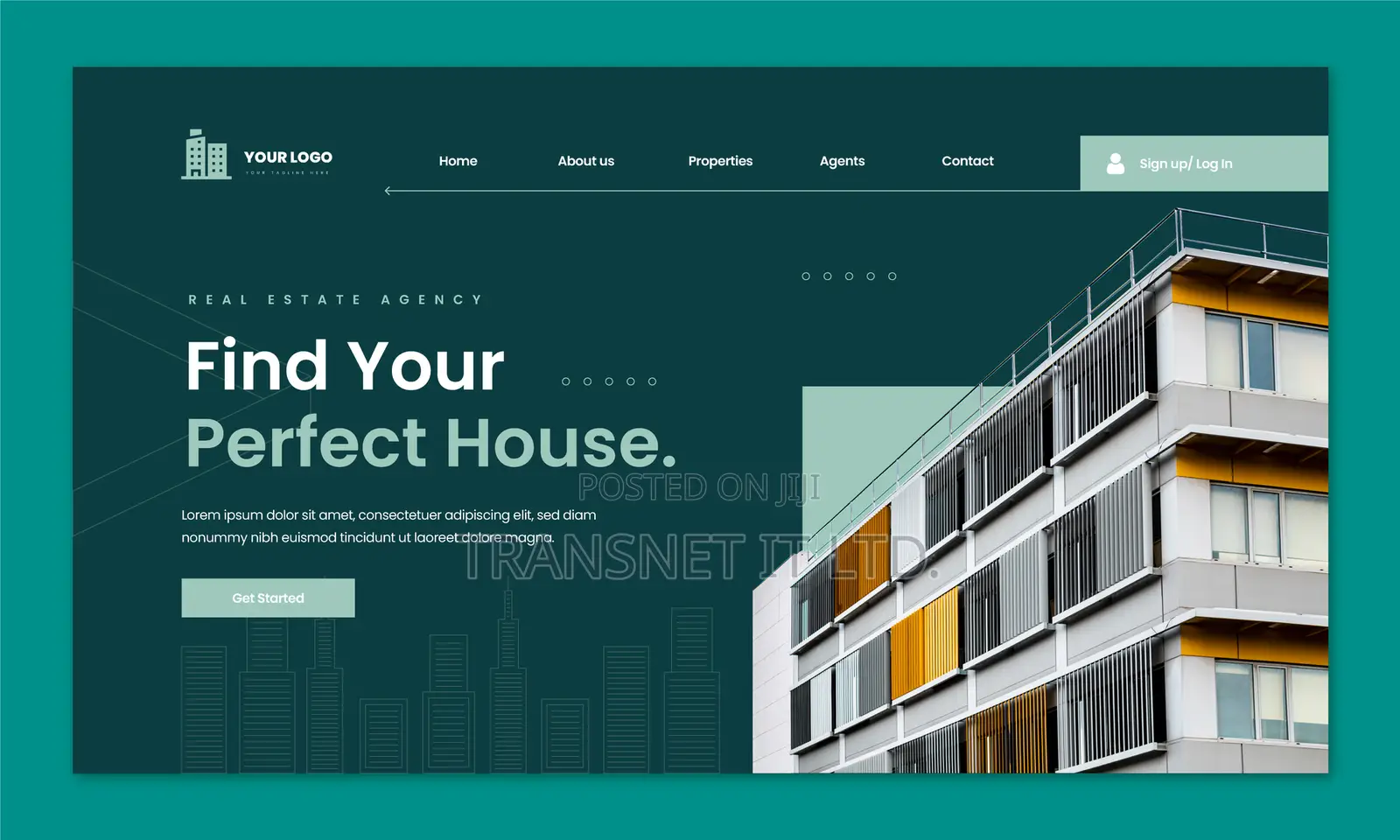 Professional Real Estate/Shortlet Website