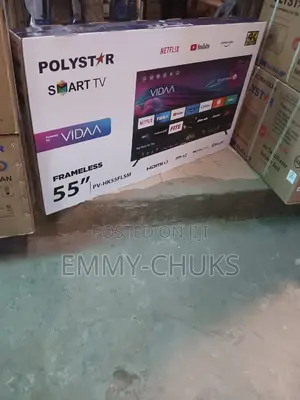 Polystar 55 Inches Smart Tv Frameless