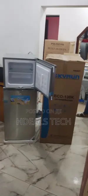 Best 138L Double Door Top Freezer Refrigerator - Skyrun