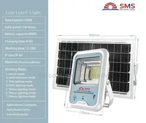 100 Watts SMS Flood Solar Lights
