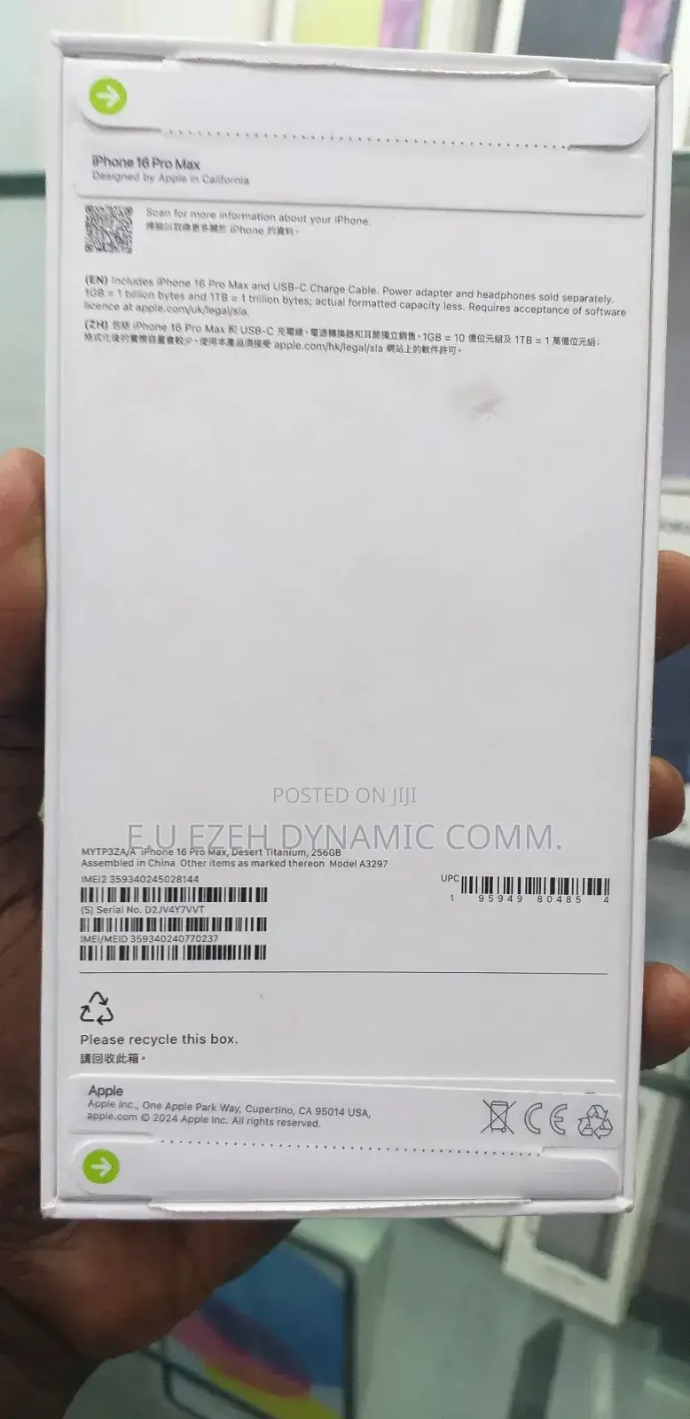 New Apple iPhone 16 Pro Max 256 GB