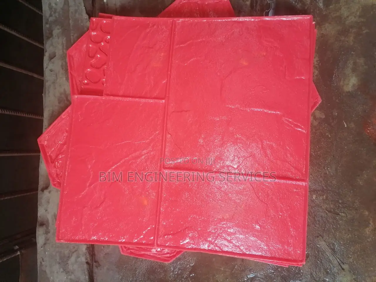 Ashlar Red Slate ,Sharp Edge Border,Big Compass