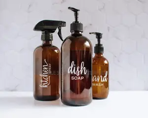 White Text on Transparent Sticker Branding