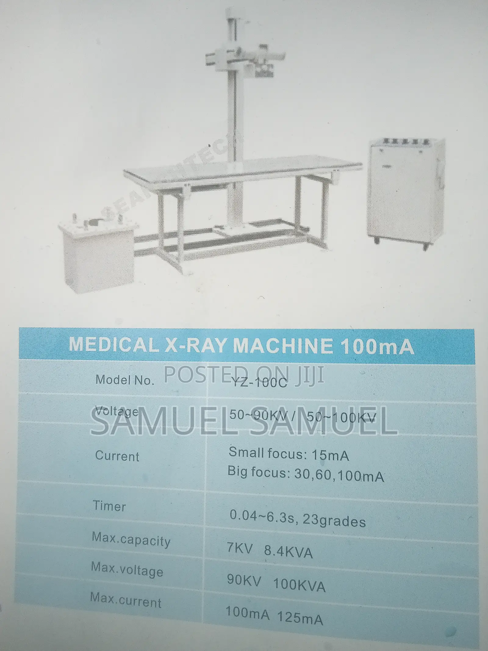 Medical X-Ray Machine 100ma