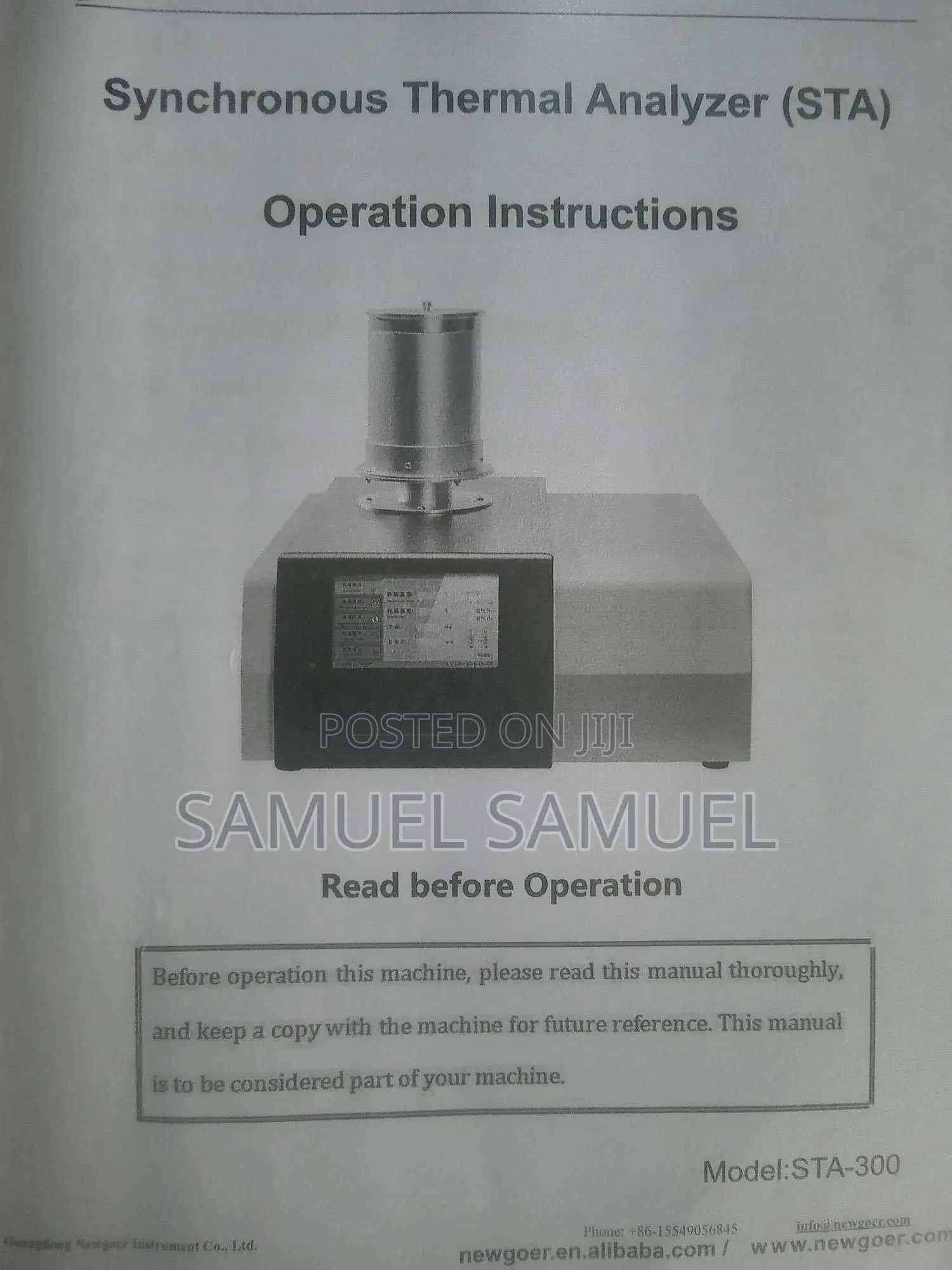 Differential Scanning Calorimeter (DSC)