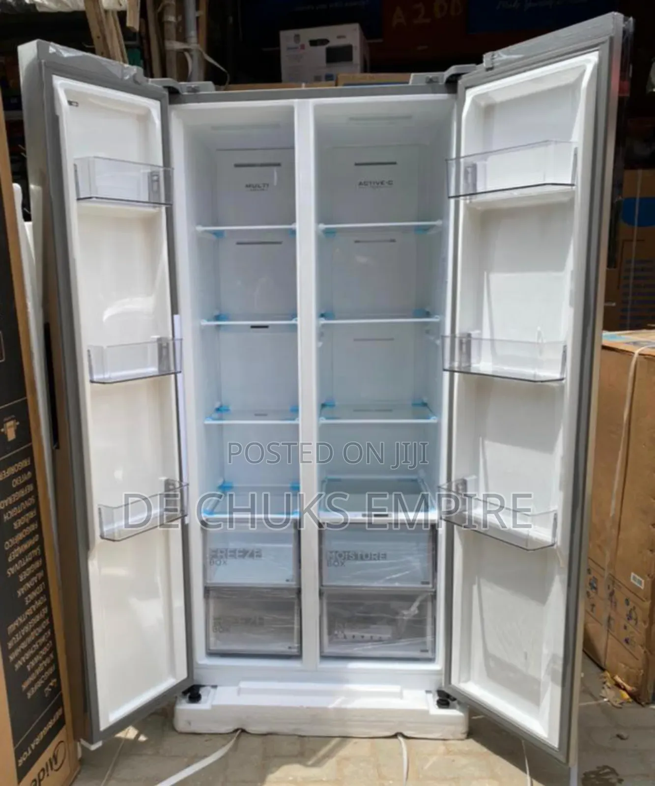 Brand Midea Side by Side Inverter Fridge Freezer -490liter