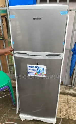 Brand>> New Bruhm Double Door Fridge Freezer (195 Liters)