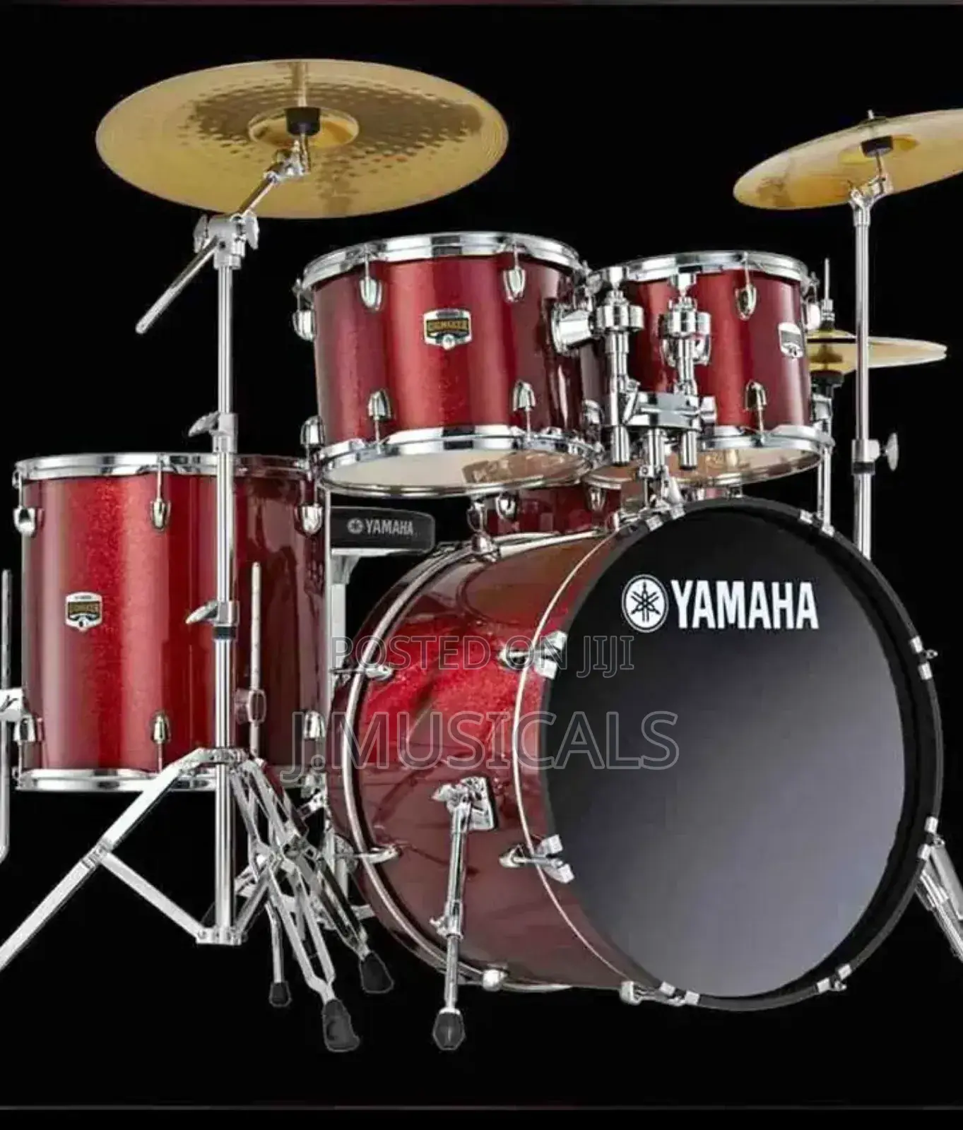 Double Cymbals Yamaha 5 Set Drum