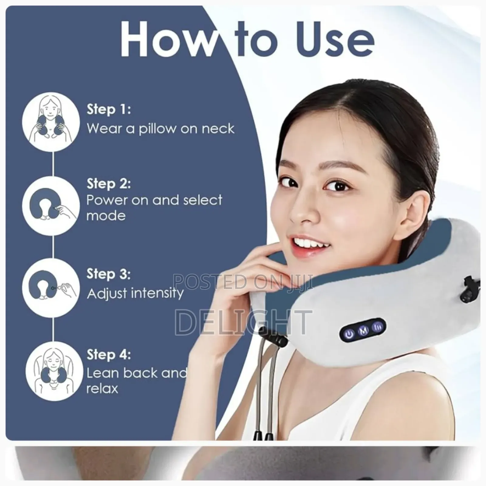 U Shape Rechargeable Neck Massage