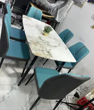 6 Seater Classy Marble Dining Set