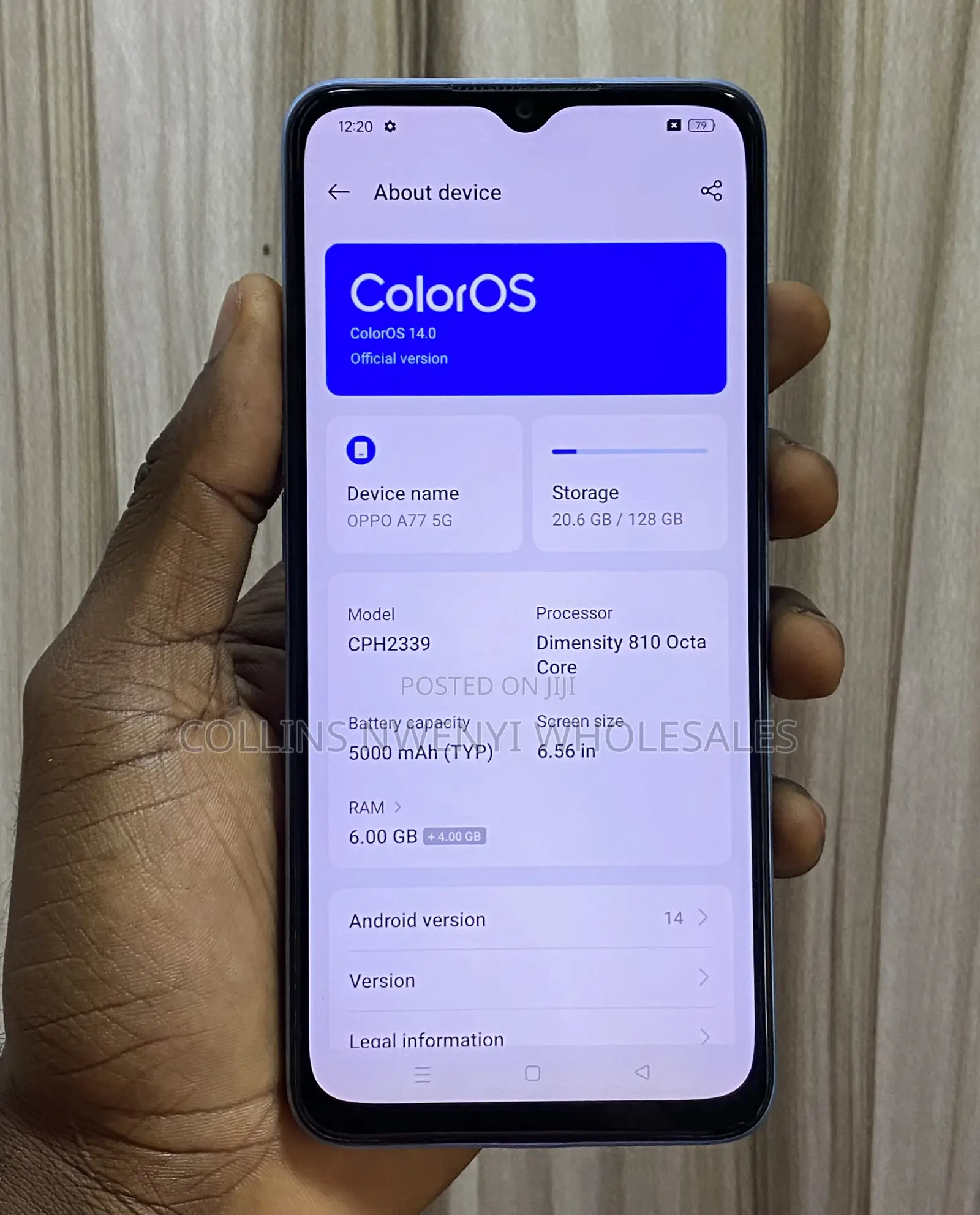 Oppo A77 128 GB Blue