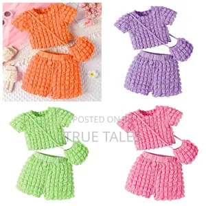 Photo - Stretchy Fabric Top, Shorts and Bag Sets Ages 3 to 8 Years