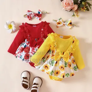Baby/Toddlers Cute Pant Dress With Hairband